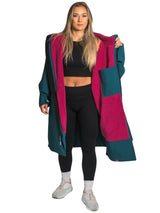 Core Waterproof Changing Robe (Sea Green/Raspberry)