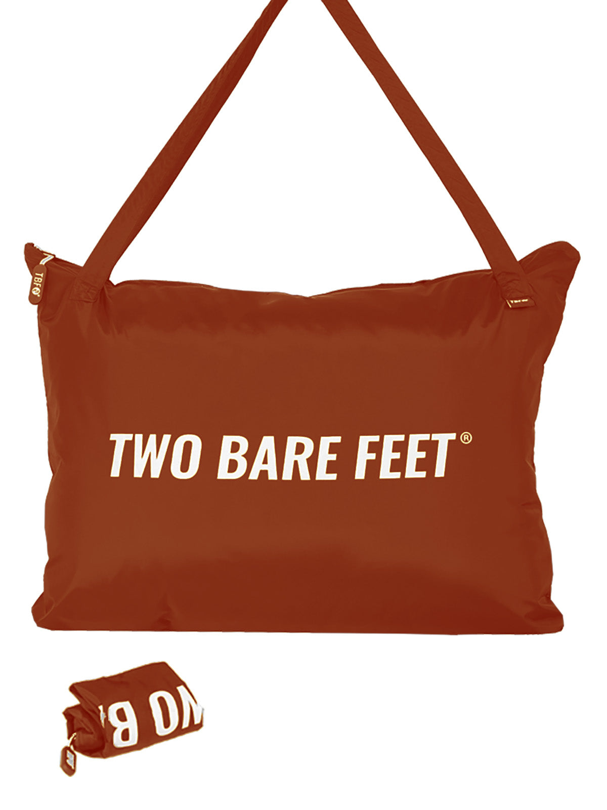 Two Bare Feet Weatherproof Tote Bag (Burnt Orange)