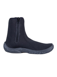 Neoprene Zipped Adults Wetsuit Boots (Black)