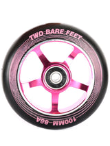 TBF Alloy Series Scooter Wheels - 5 Star (Pink Pair 2 x Wheels)