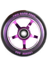 TBF Alloy Series Scooter Wheels - 5 Star (Purple Pair 2 x Wheels)