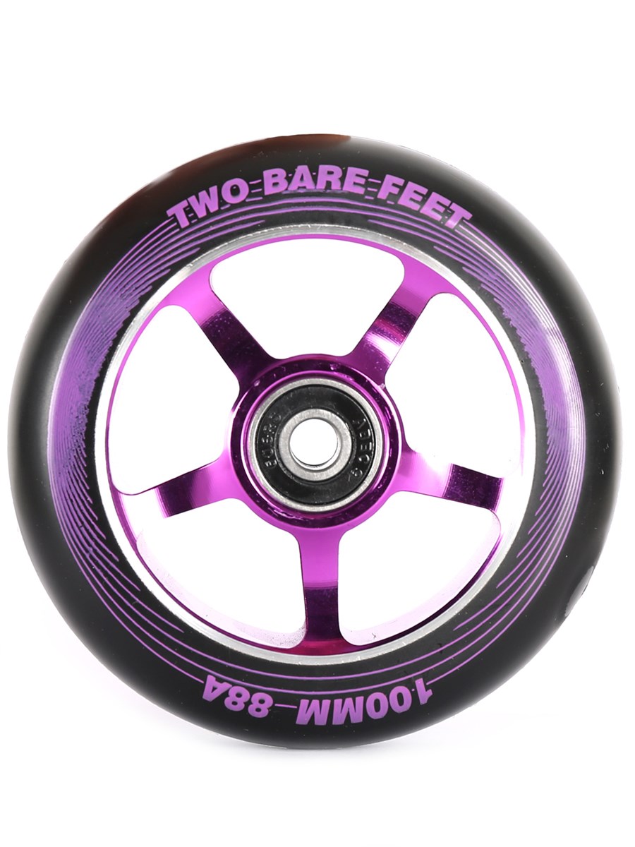 TBF Alloy Series Scooter Wheels - 5 Star (Purple Pair 2 x Wheels)