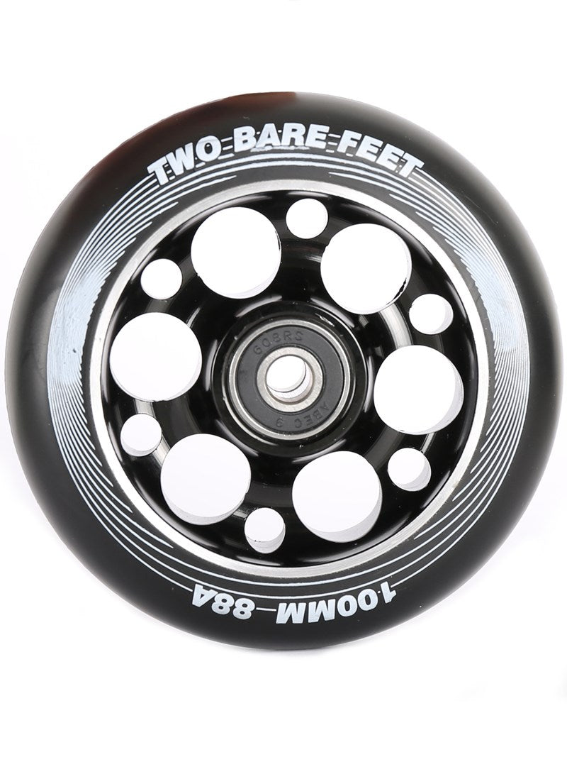 TBF Alloy Series Scooter Wheels - Super Six (Black Pair 2 x Wheels)
