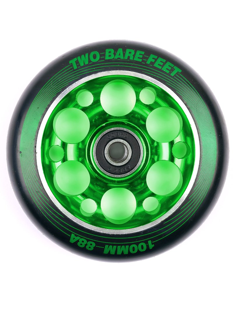 TBF Alloy Series Scooter Wheel - Super Six (Green Single Wheel)