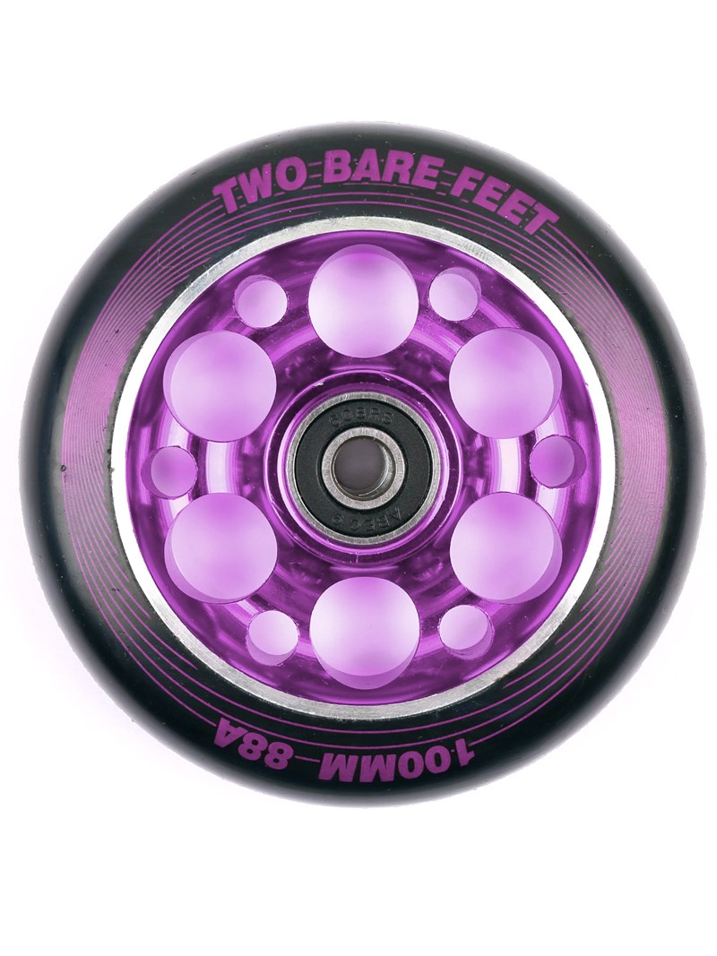 TBF Alloy Series Scooter Wheels - Super Six (Purple Pair 2 x Wheels)