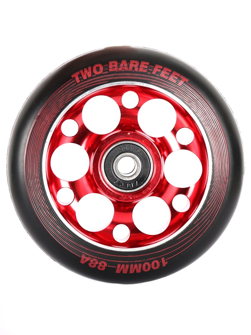 TBF Alloy Series Scooter Wheels - Super Six (Red Pair 2 x Wheels)