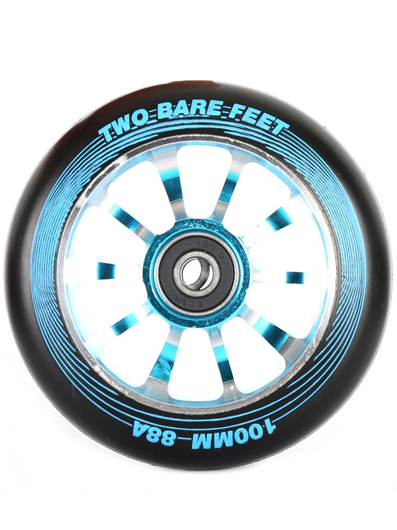 TBF Alloy Series Scooter Wheels - V10 (Blue Pair 2 x Wheels)