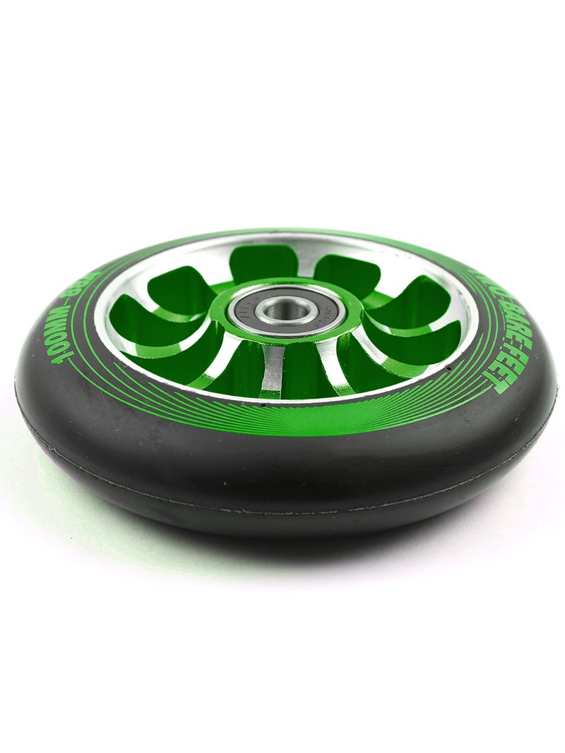 TBF Alloy Series Scooter Wheel - V10 (Green Single Wheel)
