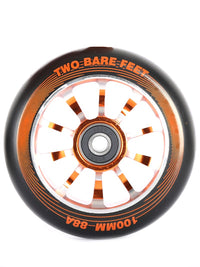 TBF Alloy Series Scooter Wheels - V10 (Orange Pair 2 x Wheels)