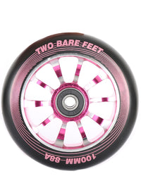 TBF Alloy Series Scooter Wheels - V10 (Pink Pair 2 x Wheels)