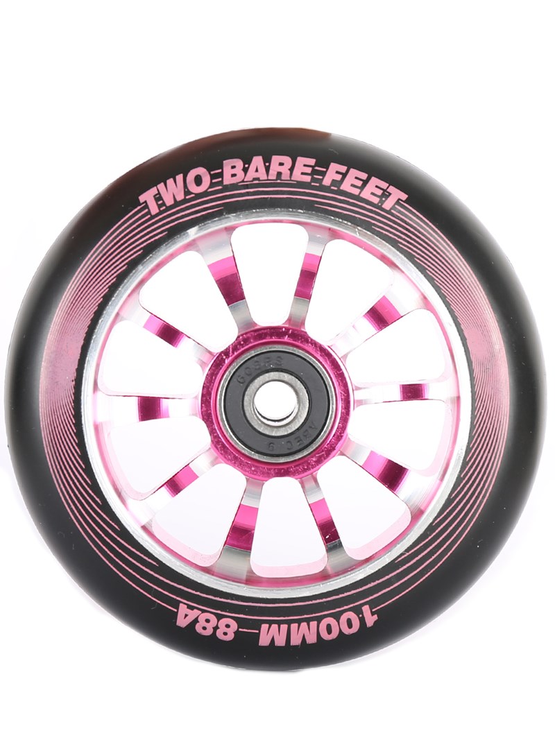 TBF Alloy Series Scooter Wheels - V10 (Pink Pair 2 x Wheels)