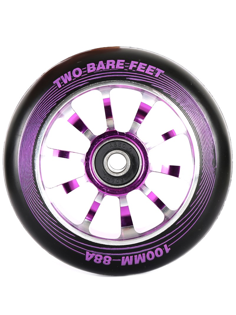 TBF Alloy Series Scooter Wheels - V10 (Purple Pair 2 x Wheels)