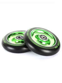 TBF Alloy Series Scooter Wheels - Full On (Green Pair 2 x Wheels)
