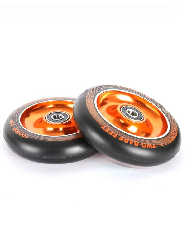 TBF Alloy Series Scooter Wheels - Full On (Orange Pair 2 x Wheels)