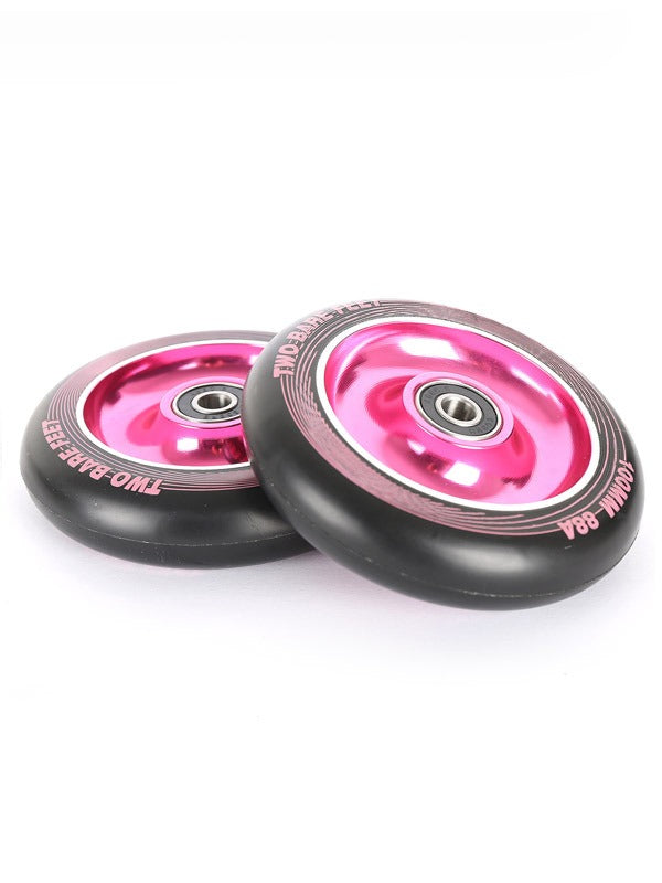 TBF Alloy Series Scooter Wheels - Full On (Pink Pair 2 x Wheels)