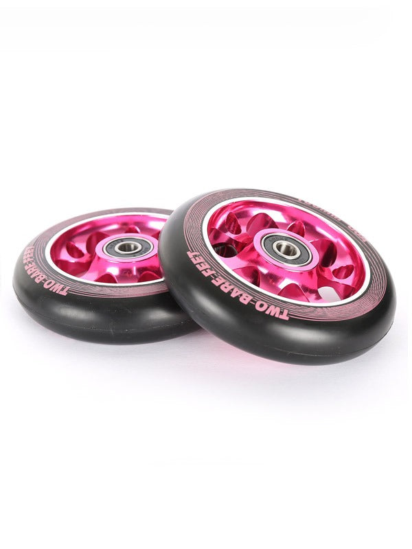 TBF Alloy Series Scooter Wheels - Super Six (Pink Pair 2 x Wheels)