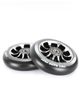 TBF Alloy Series Scooter Wheels - V10 (Black Pair 2 x Wheels)