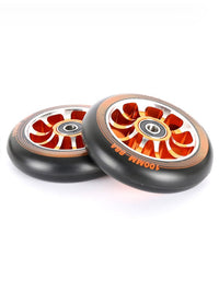 TBF Alloy Series Scooter Wheels - V10 (Orange Pair 2 x Wheels)