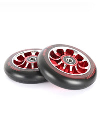 TBF Alloy Series Scooter Wheels - V10 (Red Pair 2 x Wheels)