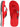 Two Bare Feet Alpha Mens Sandals (Red / Black)