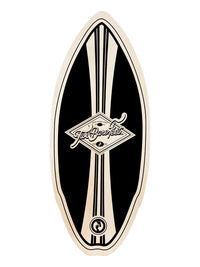 Two Bare Feet Original Boarding Co 41" Skimboard (Black)