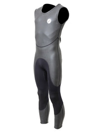 Two Bare Feet Enduro Sleeveless 2.5mm Mens Mesh Surf Suit (Black)