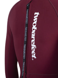 Two Bare Feet Arabella 2mm Superstretch Womens One Piece Shorts Suit (Burgundy)