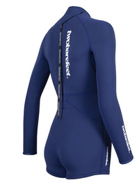 Two Bare Feet Arabella 2mm Superstretch Womens One Piece Shorts Suit (Navy)