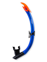 Two Bare Feet X-Dive Silicone Snorkel (Blue/Black)