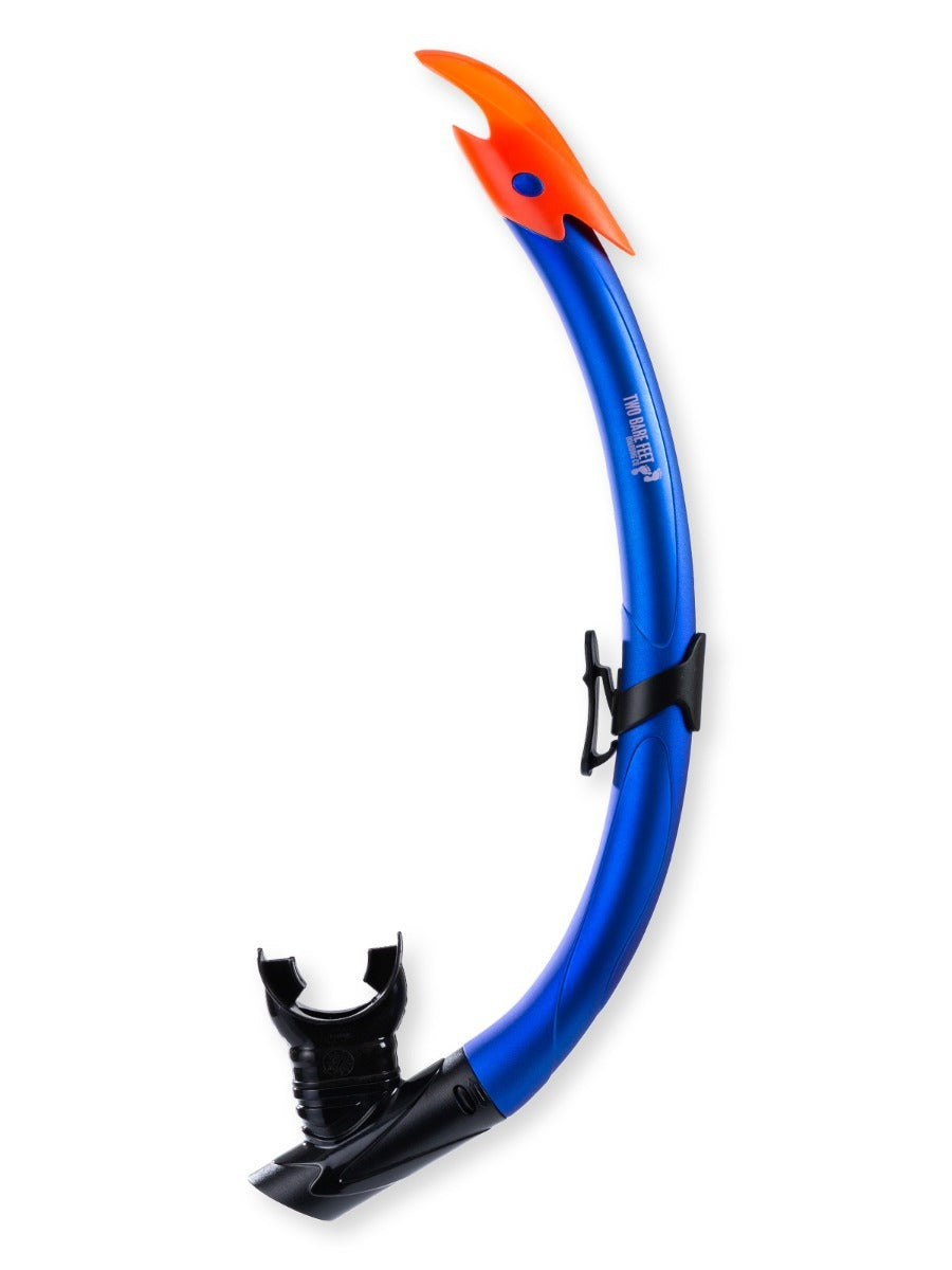 Two Bare Feet X-Dive Silicone Snorkel (Blue/Black)