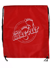 Two Bare Feet Swim Bag / Sports Gym Drawstring Bag (Red)