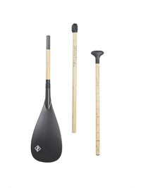 Two Bare Feet Bamboo Carbon Pro 3-Piece SUP Paddle