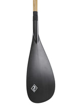 Two Bare Feet 3 Piece Bamboo Carbon Pro SUP Paddle & Bag Package (Black)