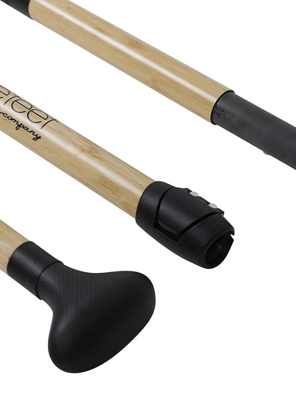 Two Bare Feet Bamboo Carbon Pro 3-Piece SUP Paddle