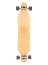 Two Bare Feet Bilbao 42in Canadian Maple Longboard Skateboard Complete (Black Wheels)