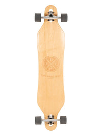 Two Bare Feet Bilbao 42in Canadian Maple Longboard Skateboard Complete (Black Wheels)