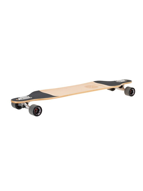 Two Bare Feet Bilbao 42in Canadian Maple Longboard Skateboard Complete (Black Wheels)