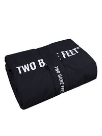 XL Sherpa Lined Waterproof Beach Travel Blanket (Black/Charcoal)