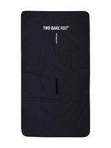 Sherpa Lined Waterproof Beach Travel Blanket (Black/Charcoal)