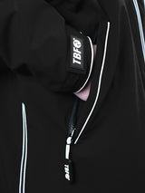 Two Bare Feet Hi-Vis Waterproof Lightweight Riding Robe (Black/Raspberry)