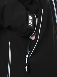 Two Bare Feet Hi-Vis Waterproof Lightweight Riding Robe (Black/Raspberry)