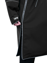 Two Bare Feet Hi-Vis Waterproof Lightweight Riding Robe (Black/Raspberry)