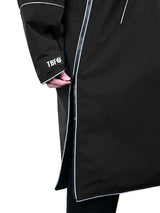 Two Bare Feet Hi-Vis Waterproof Lightweight Riding Robe (Black/Sea Green)