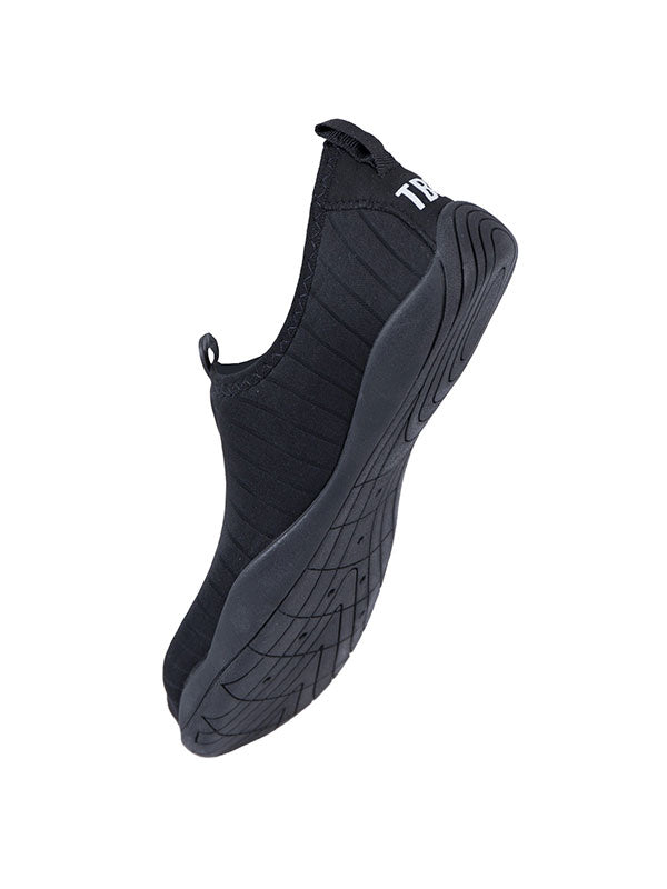 Two Bare Feet Slip On Junior Aqua Shoes (Black)