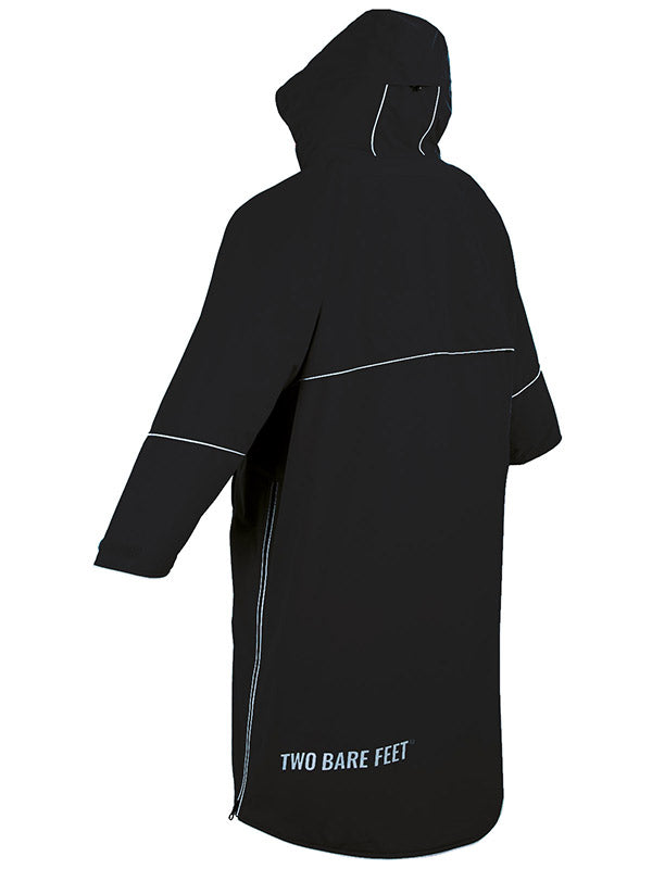 Two Bare Feet Hi-Vis Waterproof Lightweight Riding Robe (Black/Sea Green)