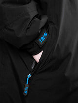 Two Bare Feet Kids Weatherproof Changing Robe with Changing Mat (Black/Blue)