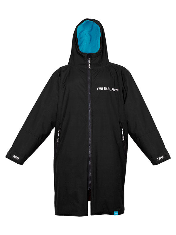 Kids Core Waterproof Changing Robe (Black/Blue)