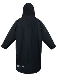 Two Bare Feet Kids Weatherproof Changing Robe with Changing Mat (Black/Charcoal)