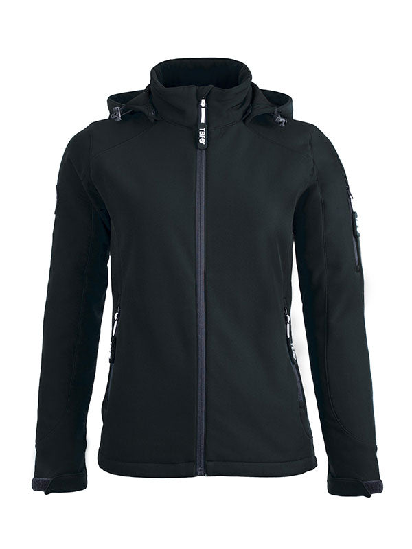 Womens Softshell Waterproof Jacket (Black)