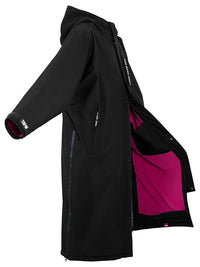 Two Bare Feet Waterproof Lightweight Riding Robe (Black/Raspberry)
